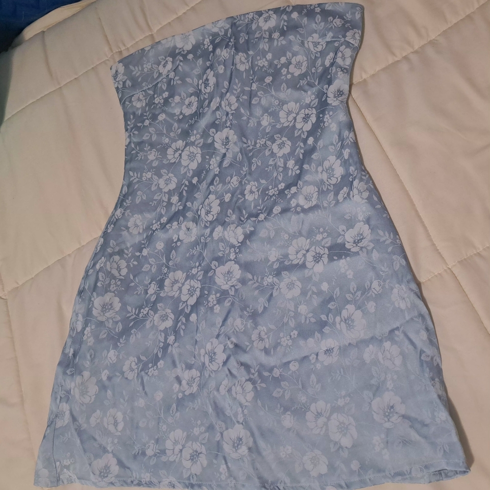 Princess Polly Light Blue Strapless Dress